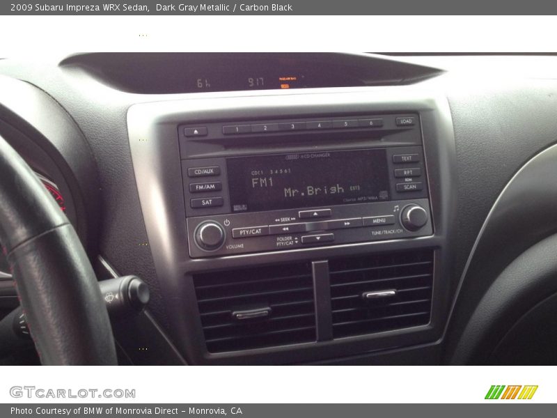 Dark Gray Metallic / Carbon Black 2009 Subaru Impreza WRX Sedan