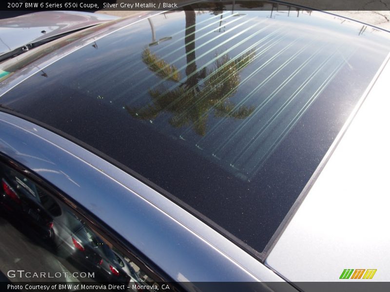 Sunroof of 2007 6 Series 650i Coupe