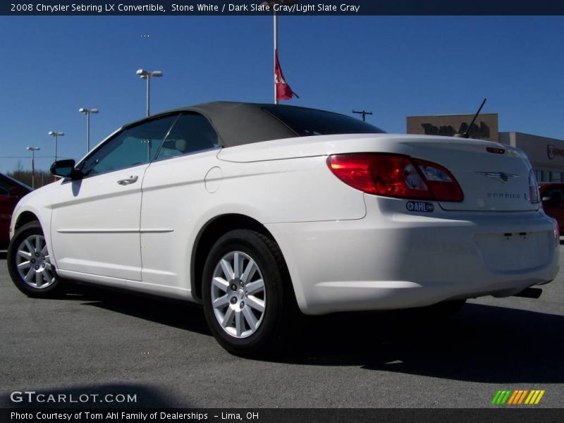 Stone White / Dark Slate Gray/Light Slate Gray 2008 Chrysler Sebring LX Convertible