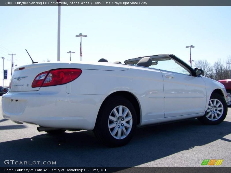 Stone White / Dark Slate Gray/Light Slate Gray 2008 Chrysler Sebring LX Convertible
