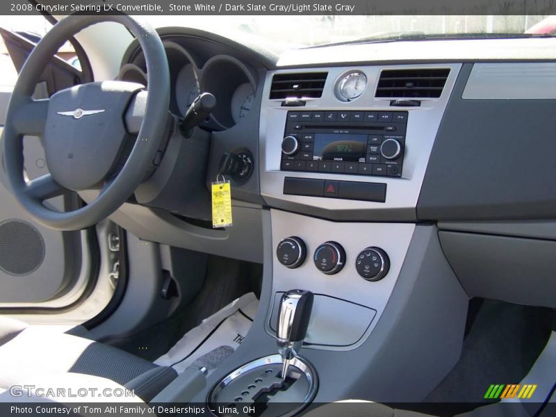 Stone White / Dark Slate Gray/Light Slate Gray 2008 Chrysler Sebring LX Convertible