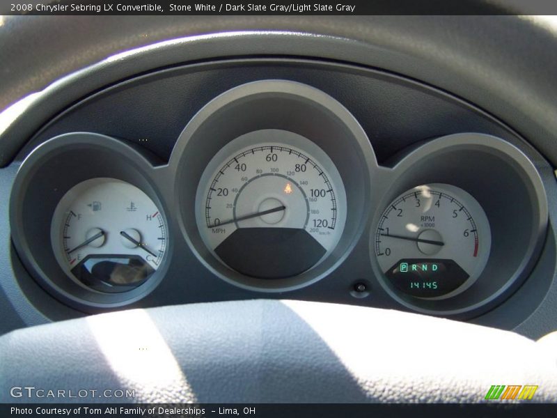Stone White / Dark Slate Gray/Light Slate Gray 2008 Chrysler Sebring LX Convertible