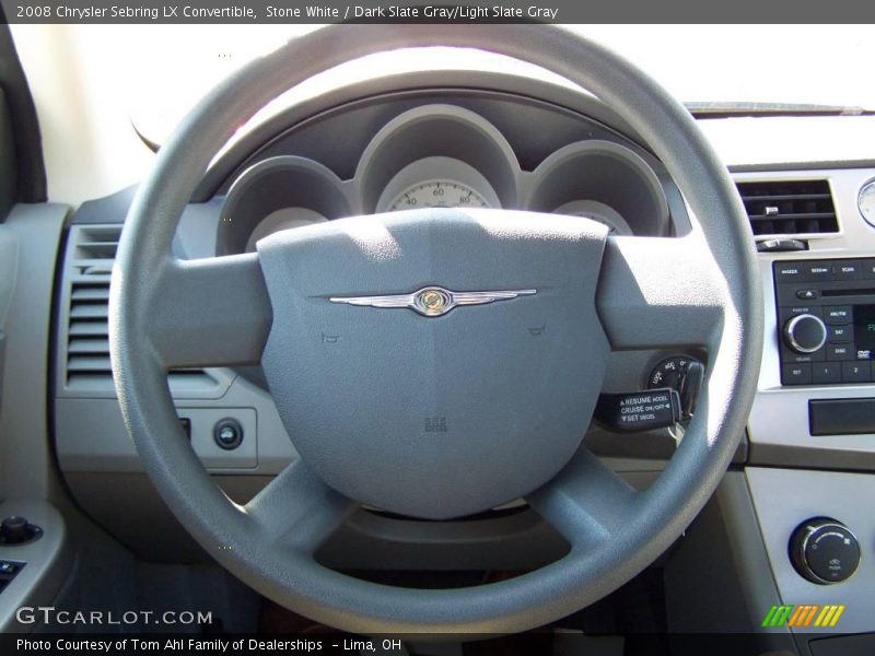 Stone White / Dark Slate Gray/Light Slate Gray 2008 Chrysler Sebring LX Convertible