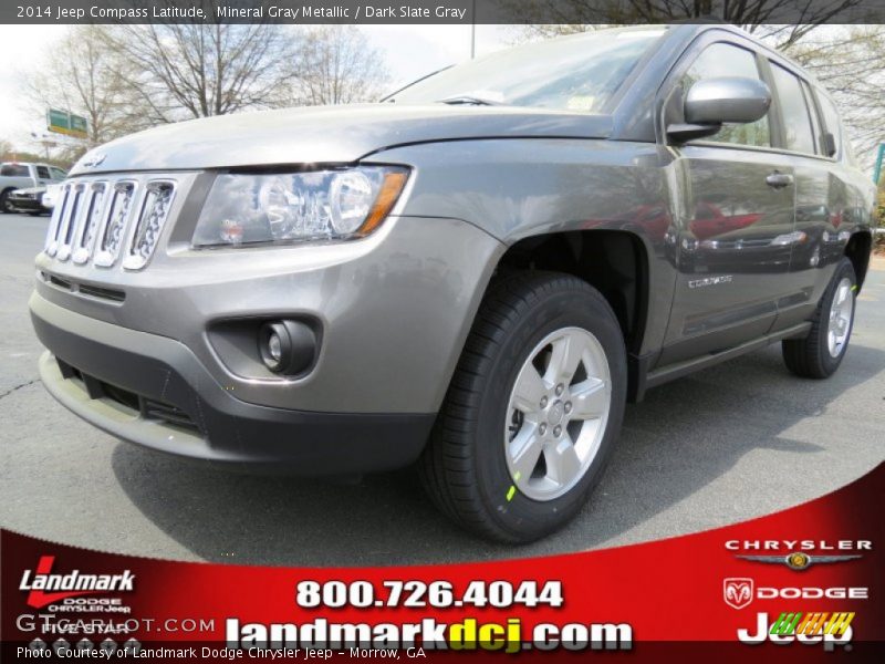 Mineral Gray Metallic / Dark Slate Gray 2014 Jeep Compass Latitude