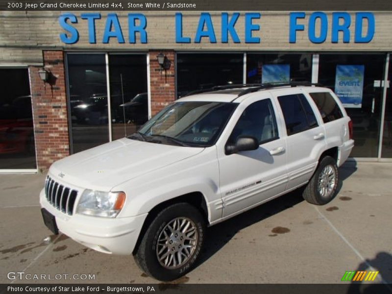 Stone White / Sandstone 2003 Jeep Grand Cherokee Limited 4x4