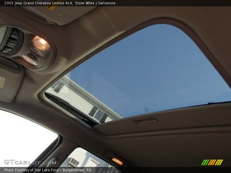 Stone White / Sandstone 2003 Jeep Grand Cherokee Limited 4x4