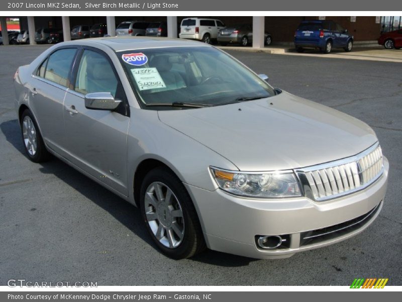 Silver Birch Metallic / Light Stone 2007 Lincoln MKZ Sedan