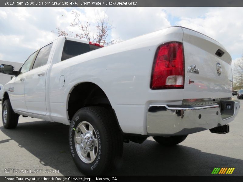Bright White / Black/Diesel Gray 2013 Ram 2500 Big Horn Crew Cab 4x4