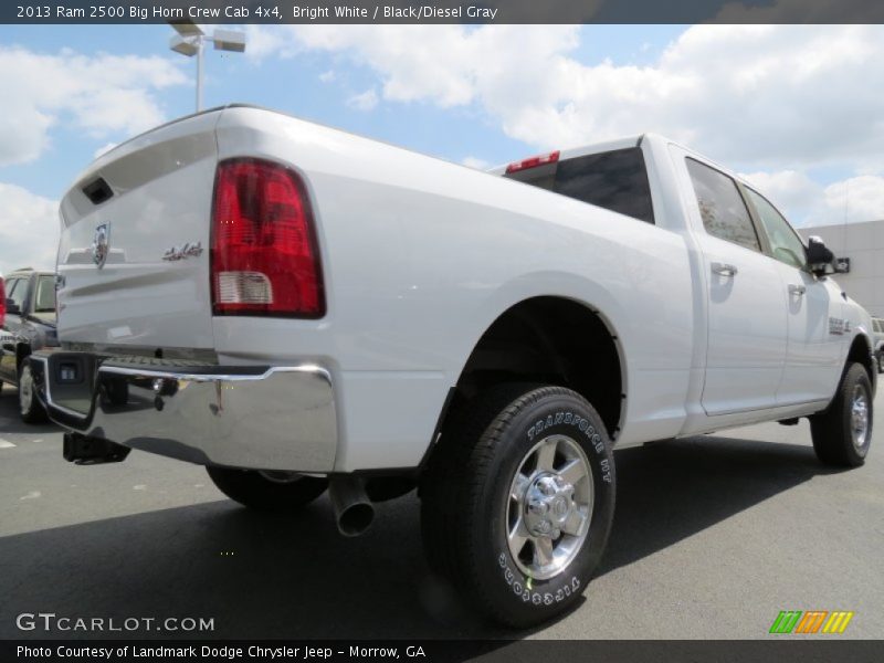 Bright White / Black/Diesel Gray 2013 Ram 2500 Big Horn Crew Cab 4x4
