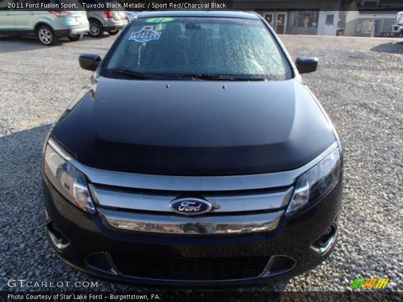Tuxedo Black Metallic / Sport Red/Charcoal Black 2011 Ford Fusion Sport