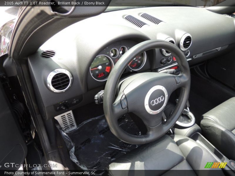 Brilliant Black / Ebony Black 2005 Audi TT 1.8T Roadster