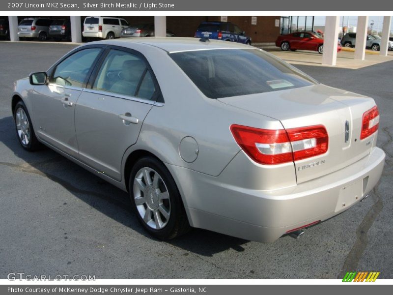 Silver Birch Metallic / Light Stone 2007 Lincoln MKZ Sedan