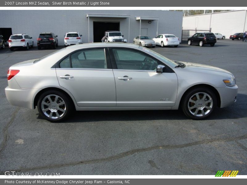 Silver Birch Metallic / Light Stone 2007 Lincoln MKZ Sedan