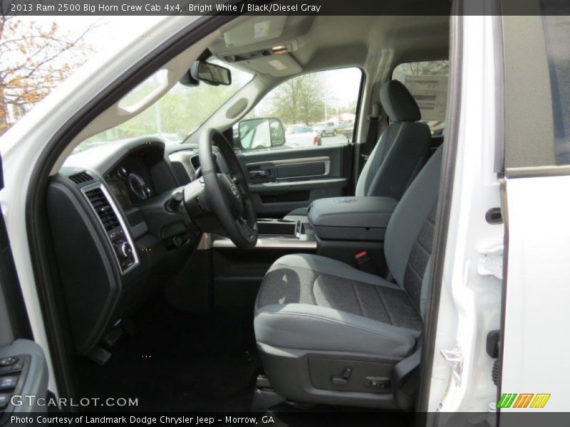 Bright White / Black/Diesel Gray 2013 Ram 2500 Big Horn Crew Cab 4x4