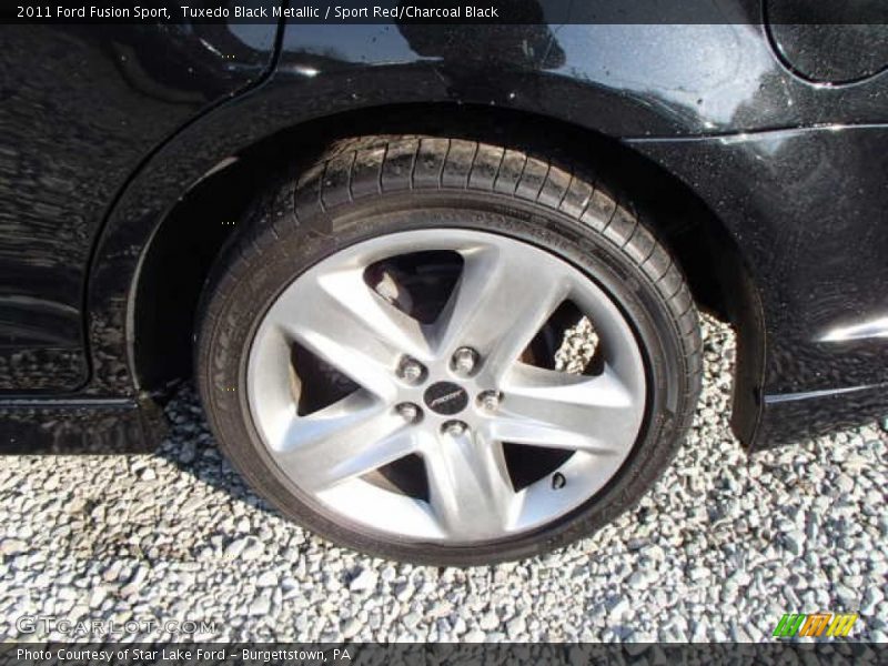 Tuxedo Black Metallic / Sport Red/Charcoal Black 2011 Ford Fusion Sport