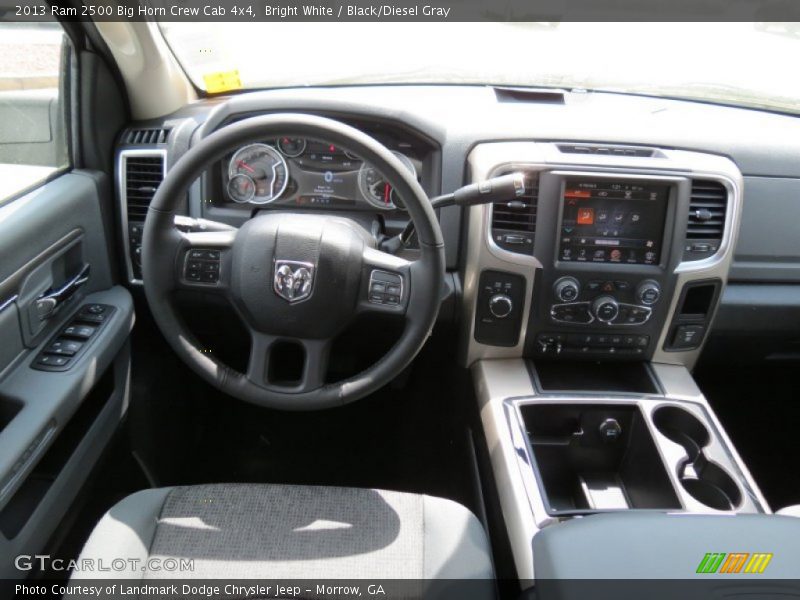 Bright White / Black/Diesel Gray 2013 Ram 2500 Big Horn Crew Cab 4x4