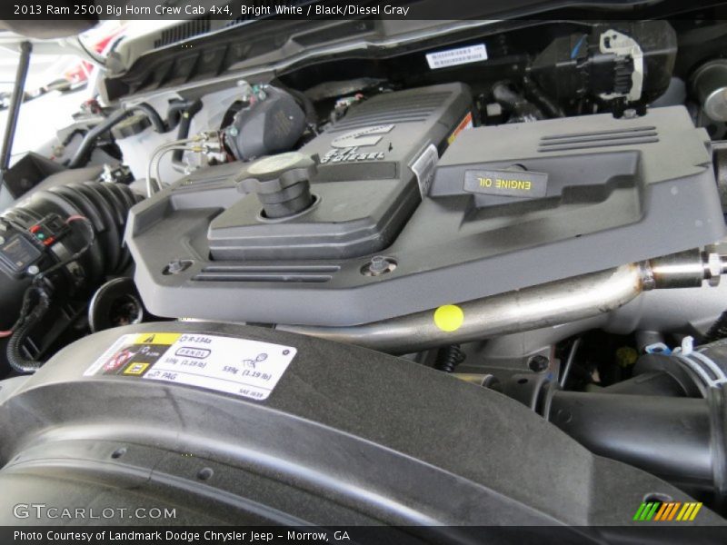 Bright White / Black/Diesel Gray 2013 Ram 2500 Big Horn Crew Cab 4x4