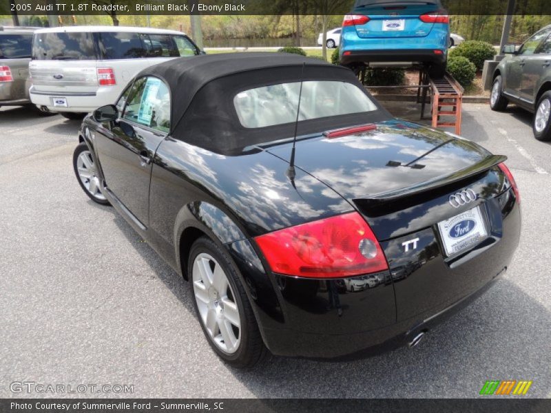 Brilliant Black / Ebony Black 2005 Audi TT 1.8T Roadster