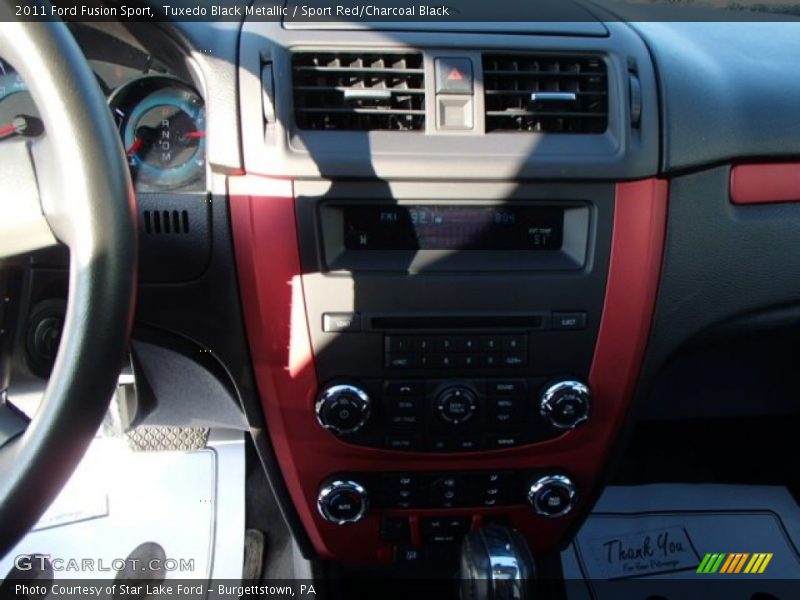 Tuxedo Black Metallic / Sport Red/Charcoal Black 2011 Ford Fusion Sport