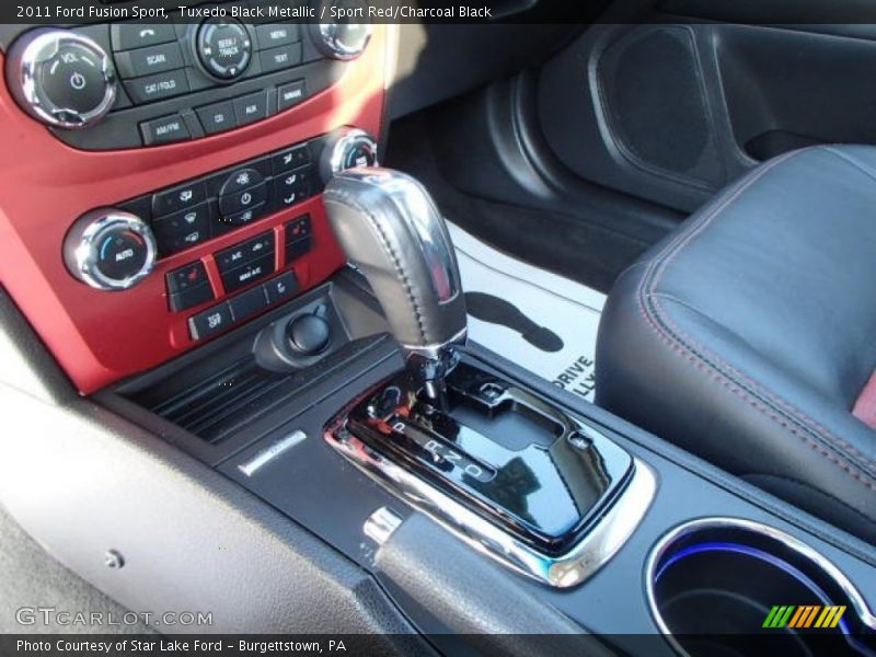 Tuxedo Black Metallic / Sport Red/Charcoal Black 2011 Ford Fusion Sport