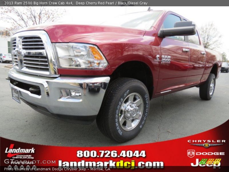 Deep Cherry Red Pearl / Black/Diesel Gray 2013 Ram 2500 Big Horn Crew Cab 4x4
