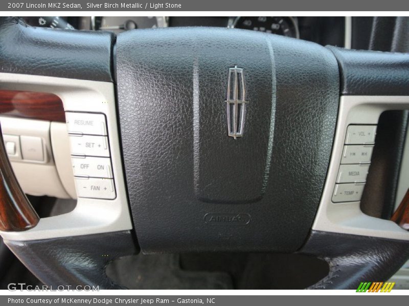 Silver Birch Metallic / Light Stone 2007 Lincoln MKZ Sedan