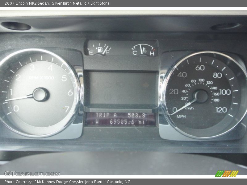 Silver Birch Metallic / Light Stone 2007 Lincoln MKZ Sedan