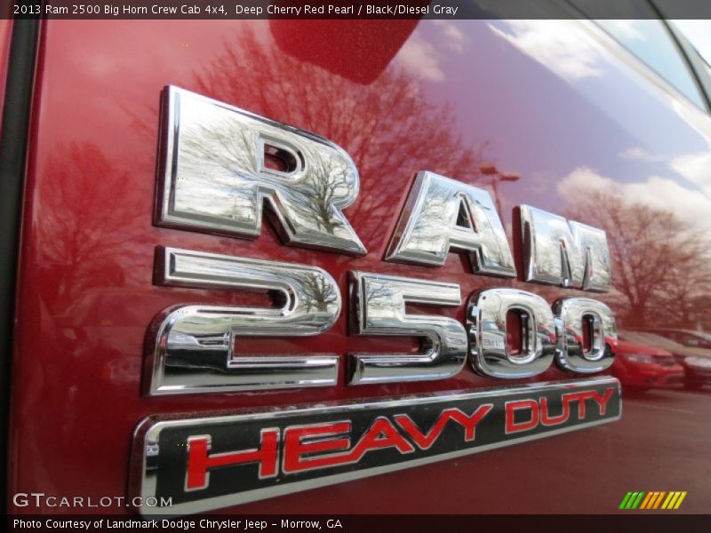 Deep Cherry Red Pearl / Black/Diesel Gray 2013 Ram 2500 Big Horn Crew Cab 4x4