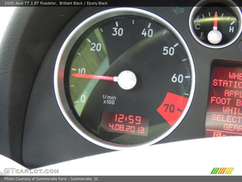 Brilliant Black / Ebony Black 2005 Audi TT 1.8T Roadster