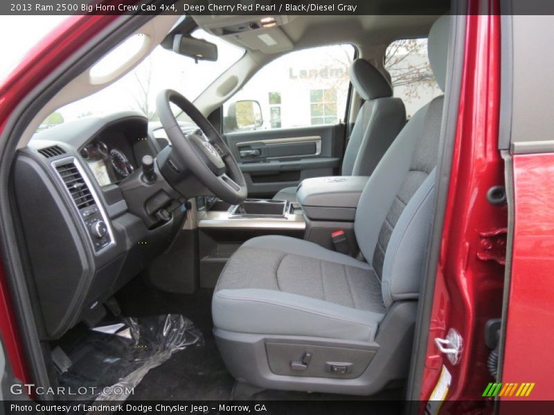  2013 2500 Big Horn Crew Cab 4x4 Black/Diesel Gray Interior