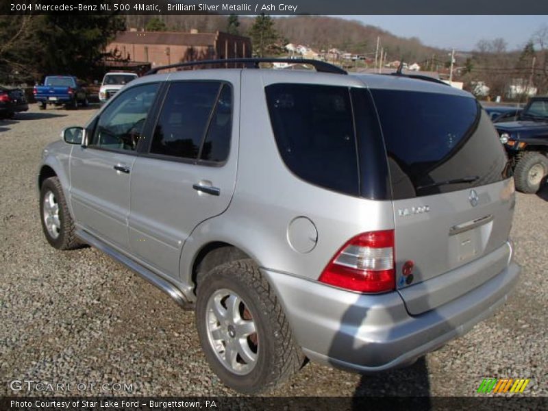 Brilliant Silver Metallic / Ash Grey 2004 Mercedes-Benz ML 500 4Matic