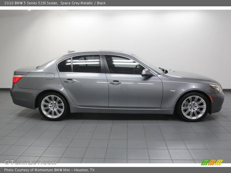 Space Grey Metallic / Black 2010 BMW 5 Series 528i Sedan