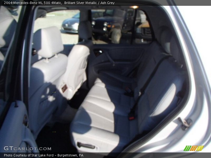 Brilliant Silver Metallic / Ash Grey 2004 Mercedes-Benz ML 500 4Matic