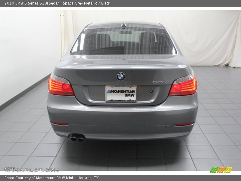 Space Grey Metallic / Black 2010 BMW 5 Series 528i Sedan