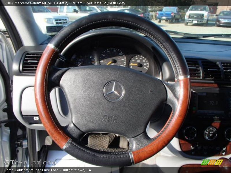 Brilliant Silver Metallic / Ash Grey 2004 Mercedes-Benz ML 500 4Matic