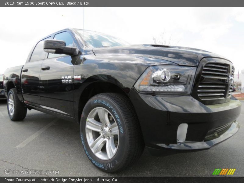 Black / Black 2013 Ram 1500 Sport Crew Cab