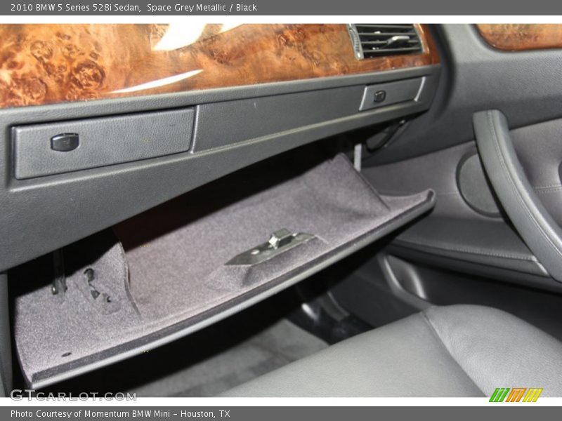 Space Grey Metallic / Black 2010 BMW 5 Series 528i Sedan
