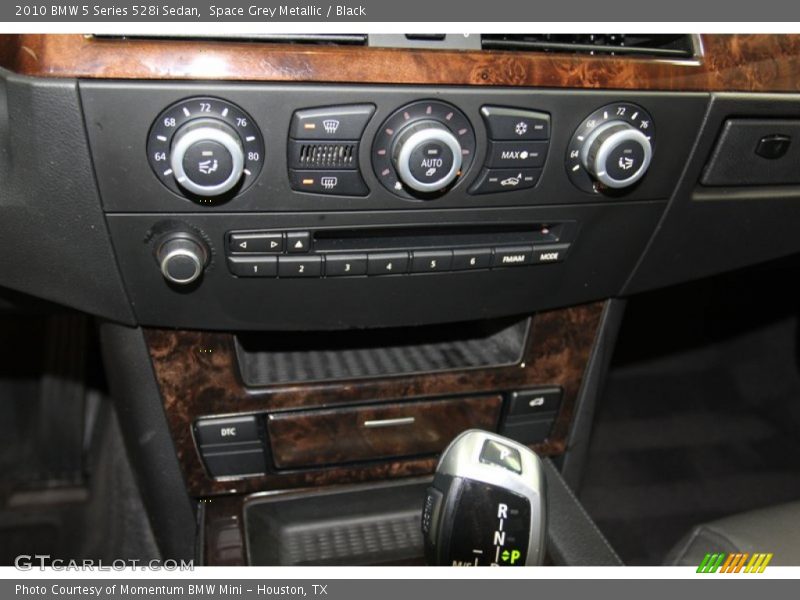 Space Grey Metallic / Black 2010 BMW 5 Series 528i Sedan