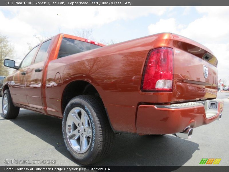 Copperhead Pearl / Black/Diesel Gray 2013 Ram 1500 Express Quad Cab