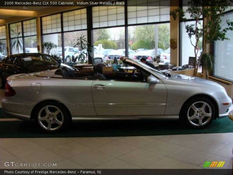 Iridium Silver Metallic / Black 2006 Mercedes-Benz CLK 500 Cabriolet