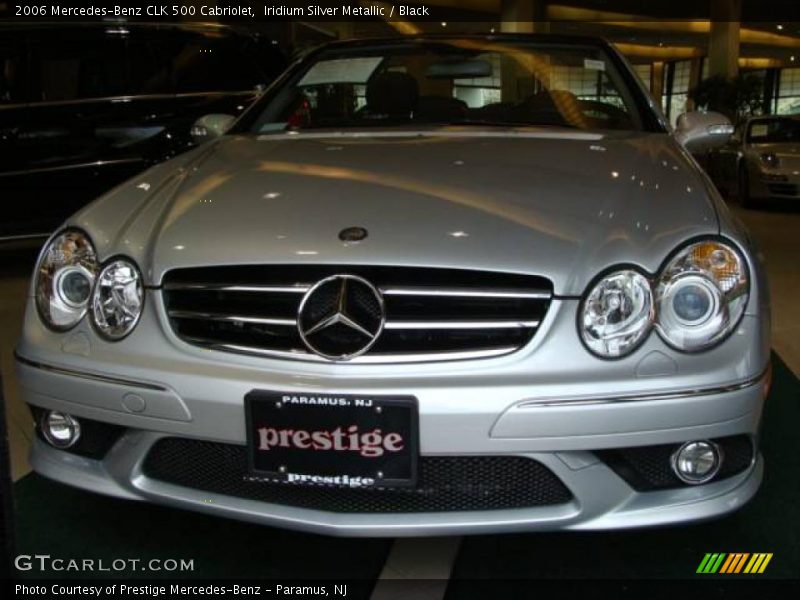 Iridium Silver Metallic / Black 2006 Mercedes-Benz CLK 500 Cabriolet