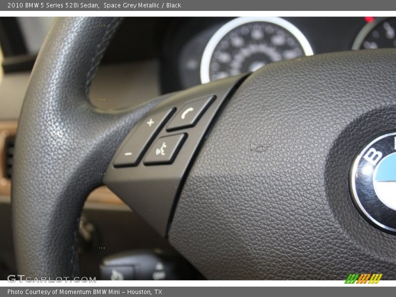 Space Grey Metallic / Black 2010 BMW 5 Series 528i Sedan