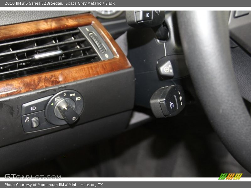 Space Grey Metallic / Black 2010 BMW 5 Series 528i Sedan