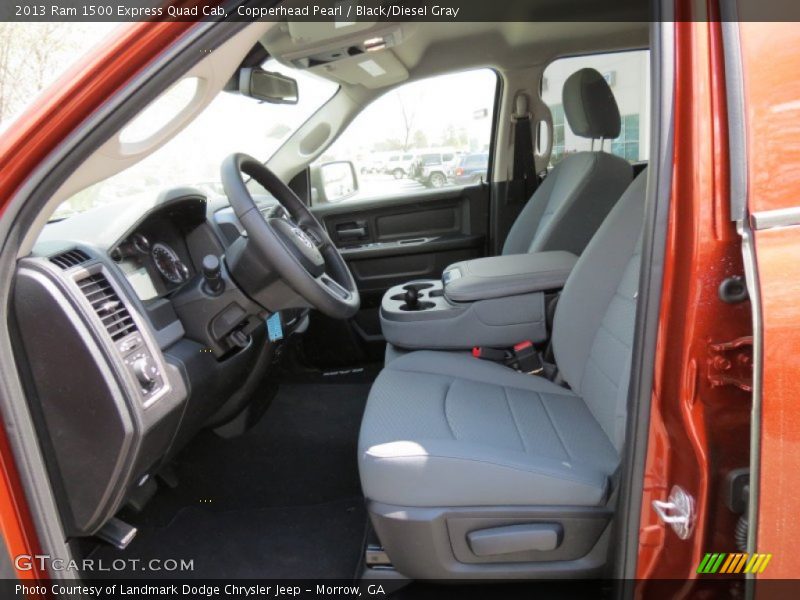 Copperhead Pearl / Black/Diesel Gray 2013 Ram 1500 Express Quad Cab