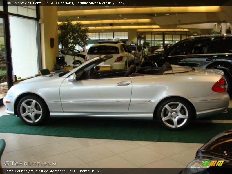 Iridium Silver Metallic / Black 2006 Mercedes-Benz CLK 500 Cabriolet