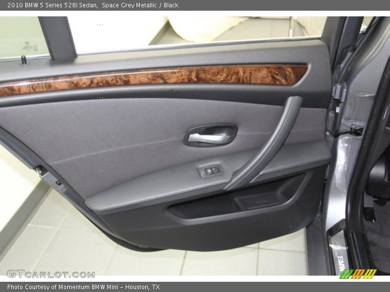 Space Grey Metallic / Black 2010 BMW 5 Series 528i Sedan