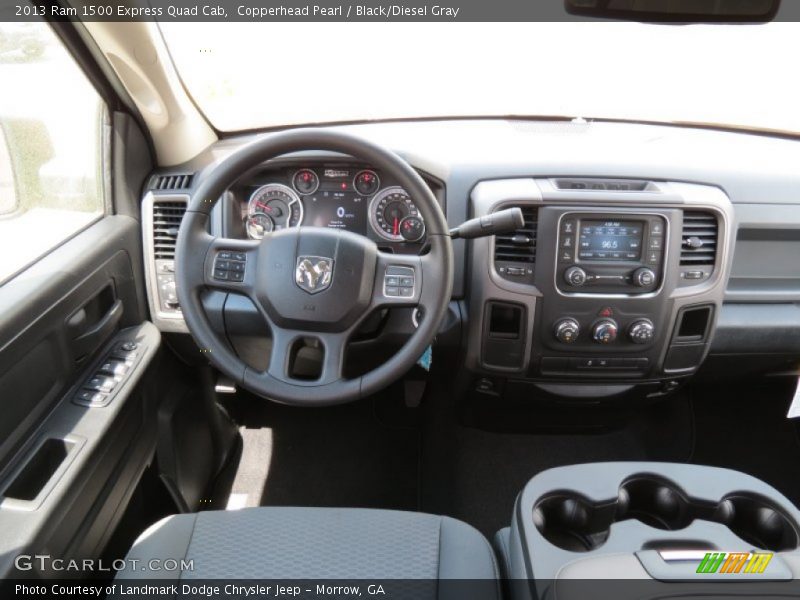 Copperhead Pearl / Black/Diesel Gray 2013 Ram 1500 Express Quad Cab