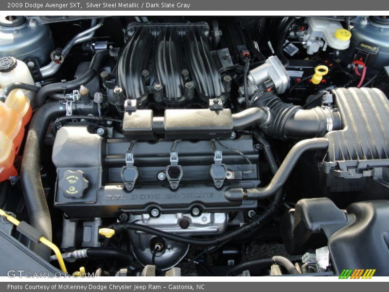 Silver Steel Metallic / Dark Slate Gray 2009 Dodge Avenger SXT