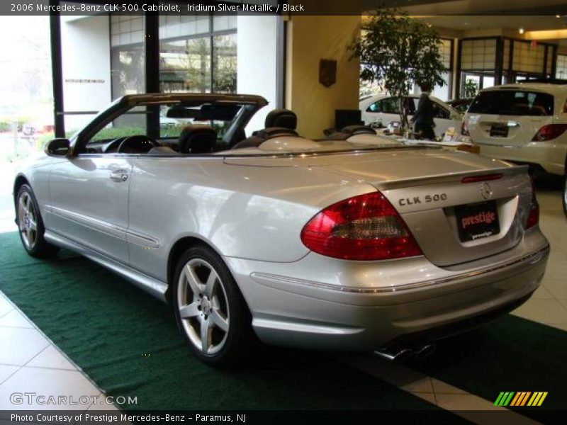 Iridium Silver Metallic / Black 2006 Mercedes-Benz CLK 500 Cabriolet