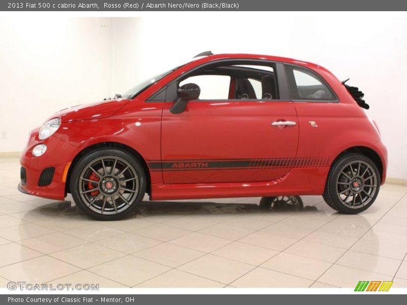  2013 500 c cabrio Abarth Rosso (Red)